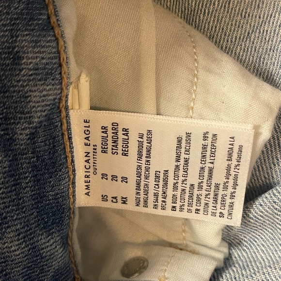 NWOTS American Eagle size 20 next level stretch high waisted mom jeans - Picture 3 of 4